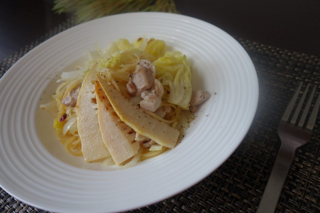 春キャベツのパスタ